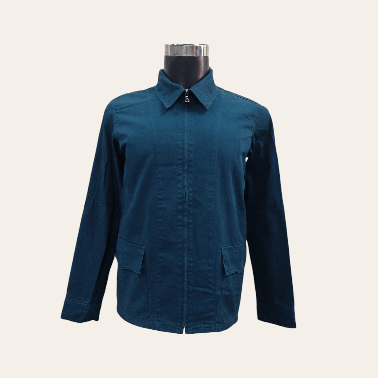A.P.C. Light Cotton Minimalist Zipper Jacket Size US S / EU 44-46 / 1 - 1 Thumbnail