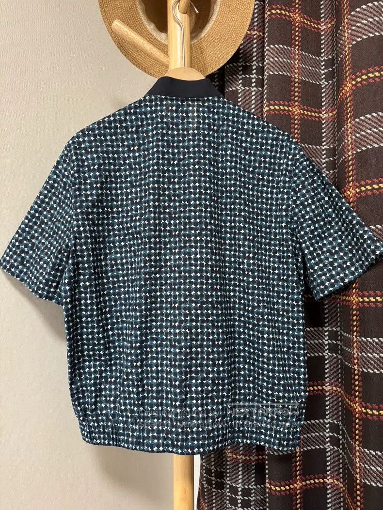 Hermes Hermes Jacket shirt, short-sleeved jacket, hem with elasti Size US XS / EU 42 / 0 - 2 Thumbnail