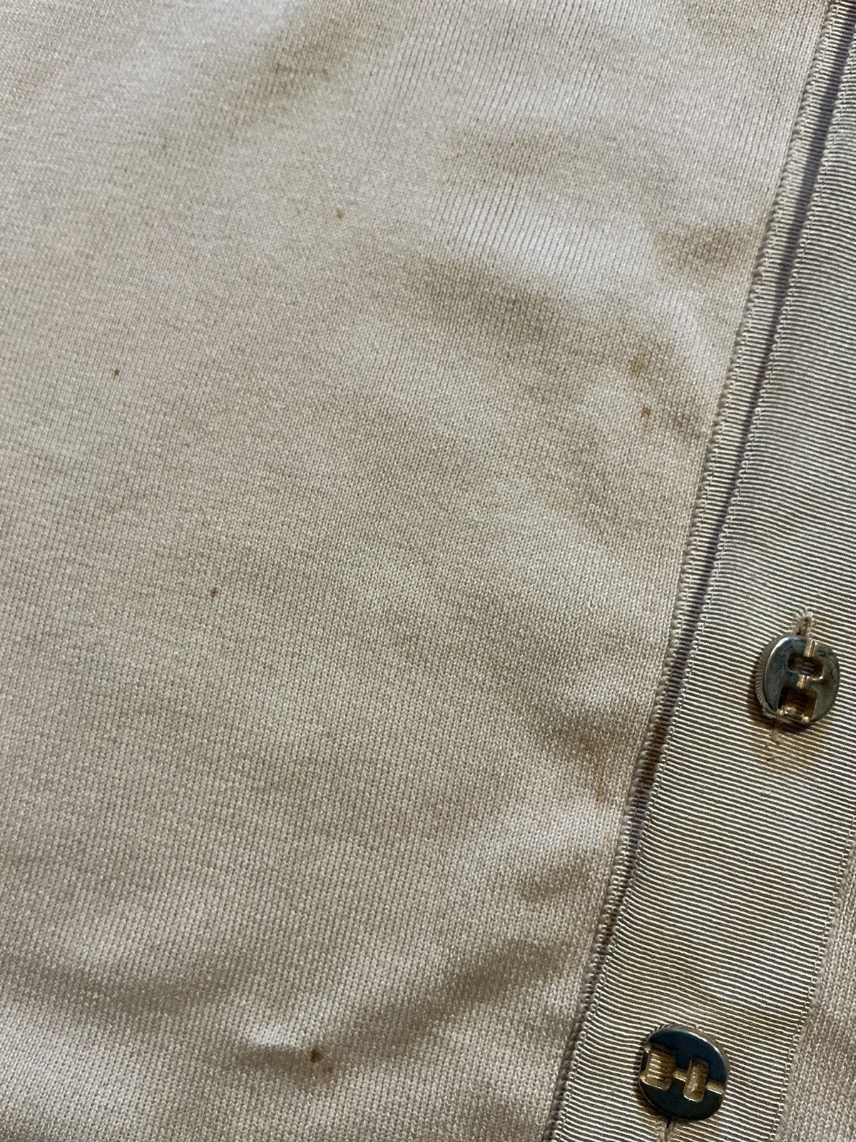 Salvatore Ferragamo Vintage Salvatore Ferragamo Gold Metal Cardigan Sweater Size US M / EU 48-50 / 2 - 9 Thumbnail