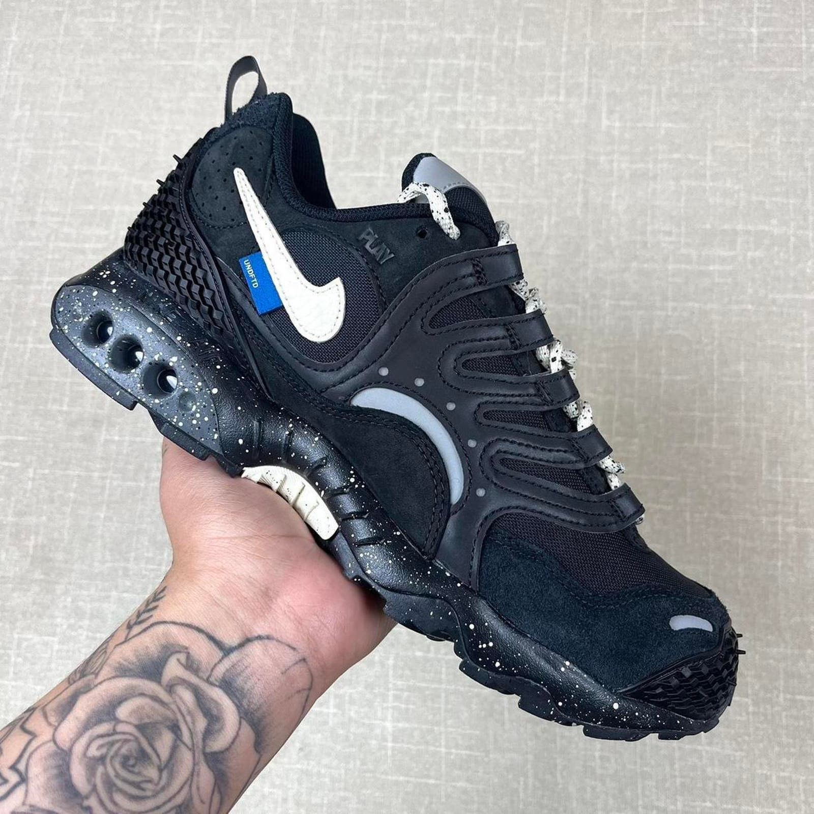 image of Nike X Undefeated Terra Humara Black Shoes, Men's (Size 8.5)