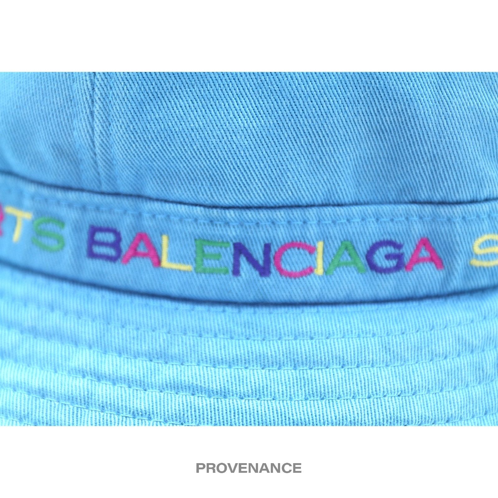 ? Balenciaga Sports Bucket Hat - Blue Rainbow Multicolor L ? Balenciaga Sports Bucket Hat - Blue Rainbow Multicolor L  main image 2
