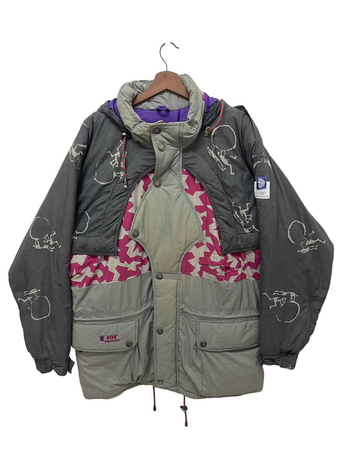 Helly Hansen VINTAGE LILLEHAMMER 94’ OLYMPIC SKI JACKET Size US XL / EU 56 / 4 - 1 Thumbnail