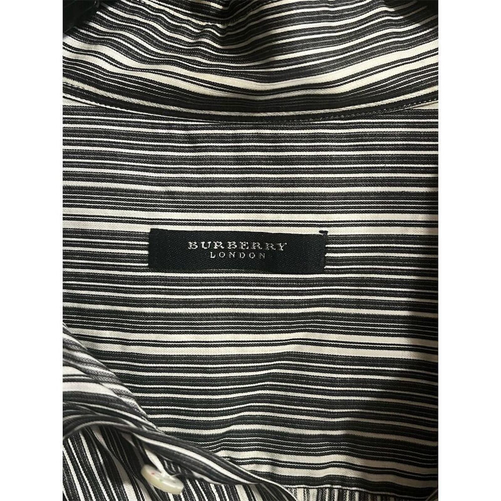 Burberry Burberry XL Striped Long Sleeve Button-Down Shirt Multicolor Size US XL / EU 56 / 4 - 6 Thumbnail