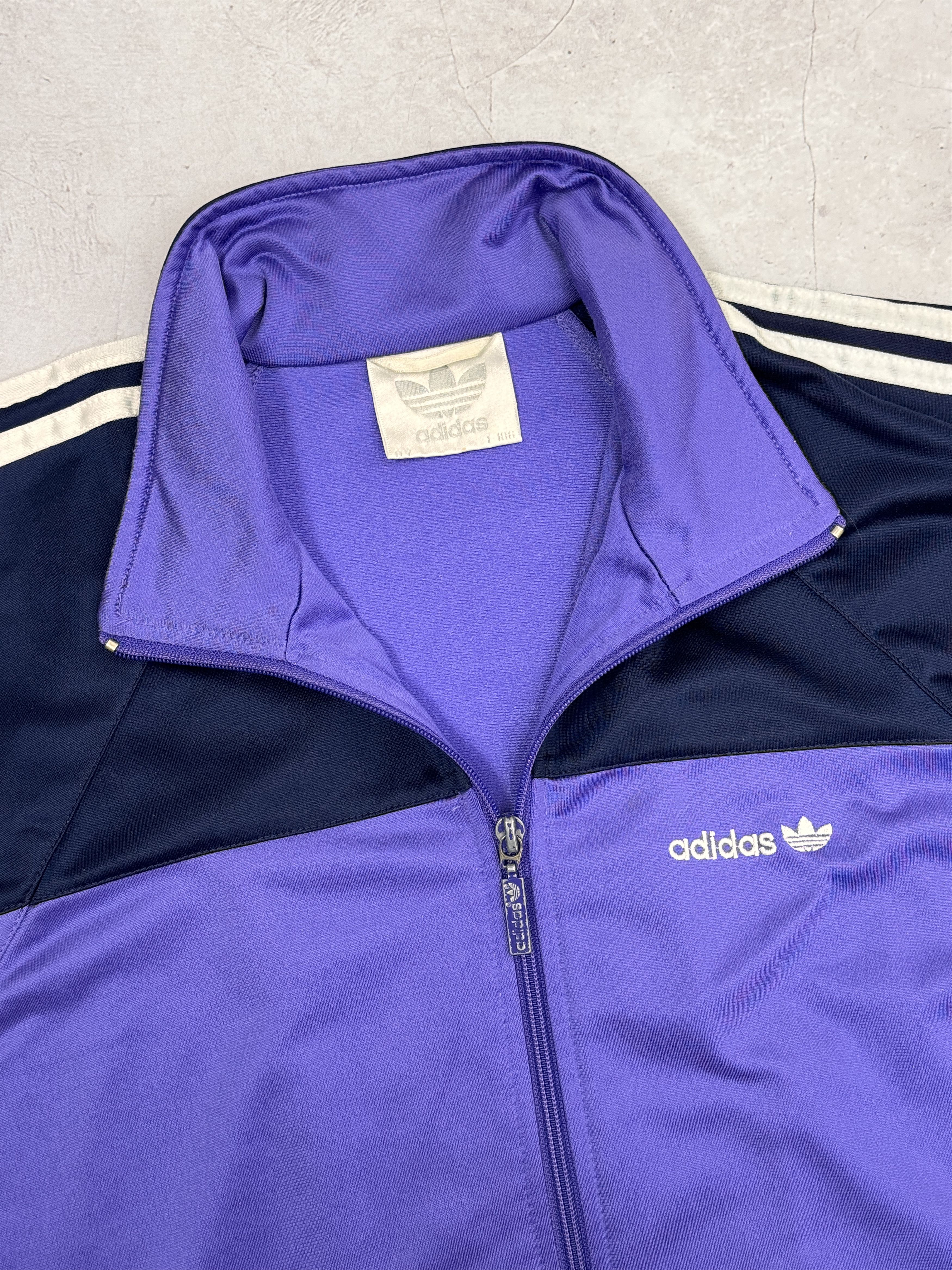Adidas × Vintage Vintage Adidas Track Jacket Purple & Dark Blue Size US L / EU 52-54 / 3 - 7 Thumbnail