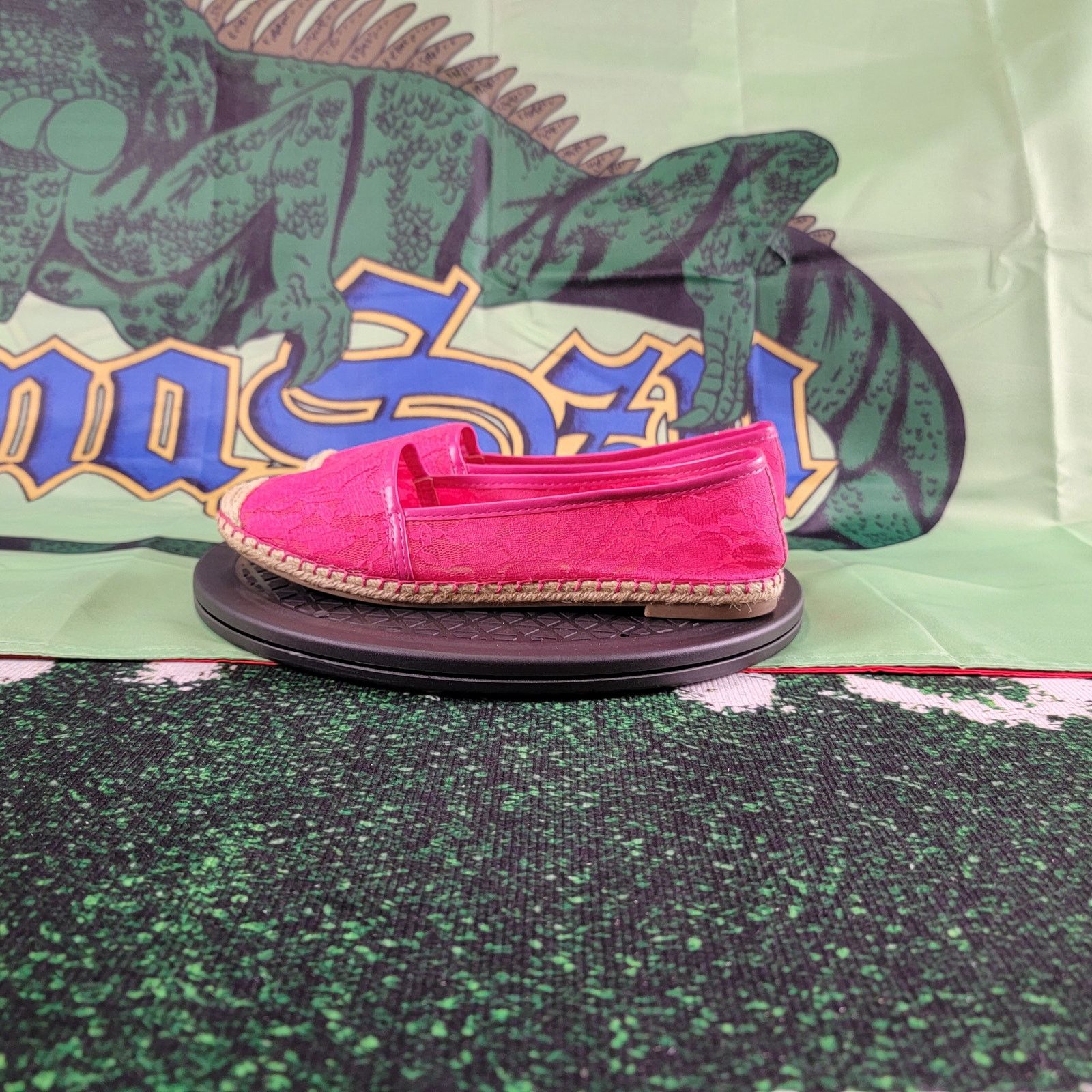 Jennifer Lopez Jennifer Lopez Pink Lace Espadrille Womens Sz 8 Shoes Floral Size US 8 / IT 38 - 2 Thumbnail