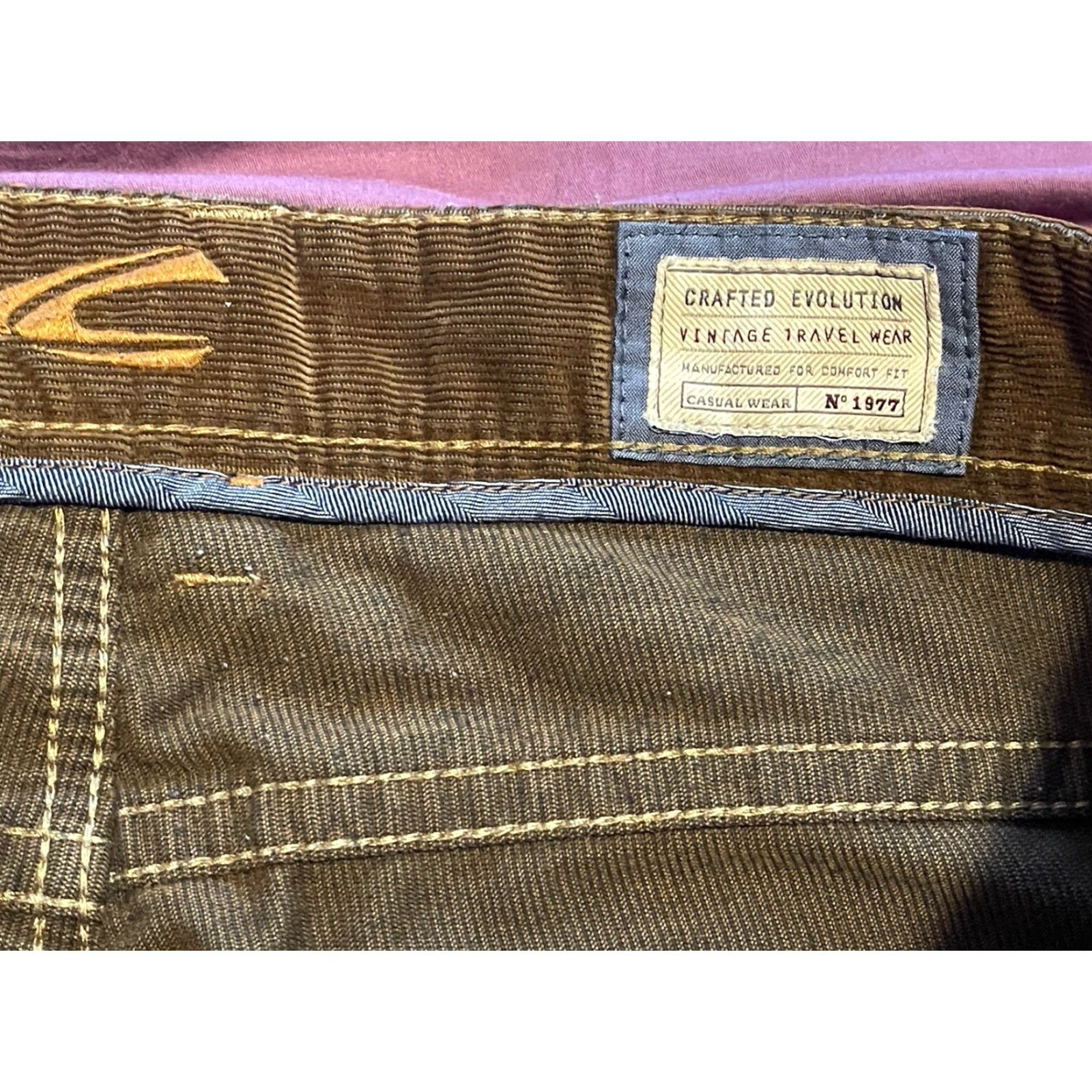 Camel Camel Active Madison Corduroy Pants Sz 34x34 Brown Mens Size US 34 / EU 50 - 3 Thumbnail