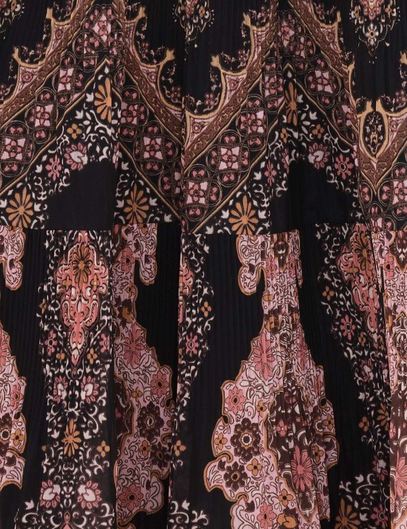 Zimmermann oc11z0226 Pleated Midi Dress In Multicolor Size L / US 10 / IT 46 - 5 Thumbnail