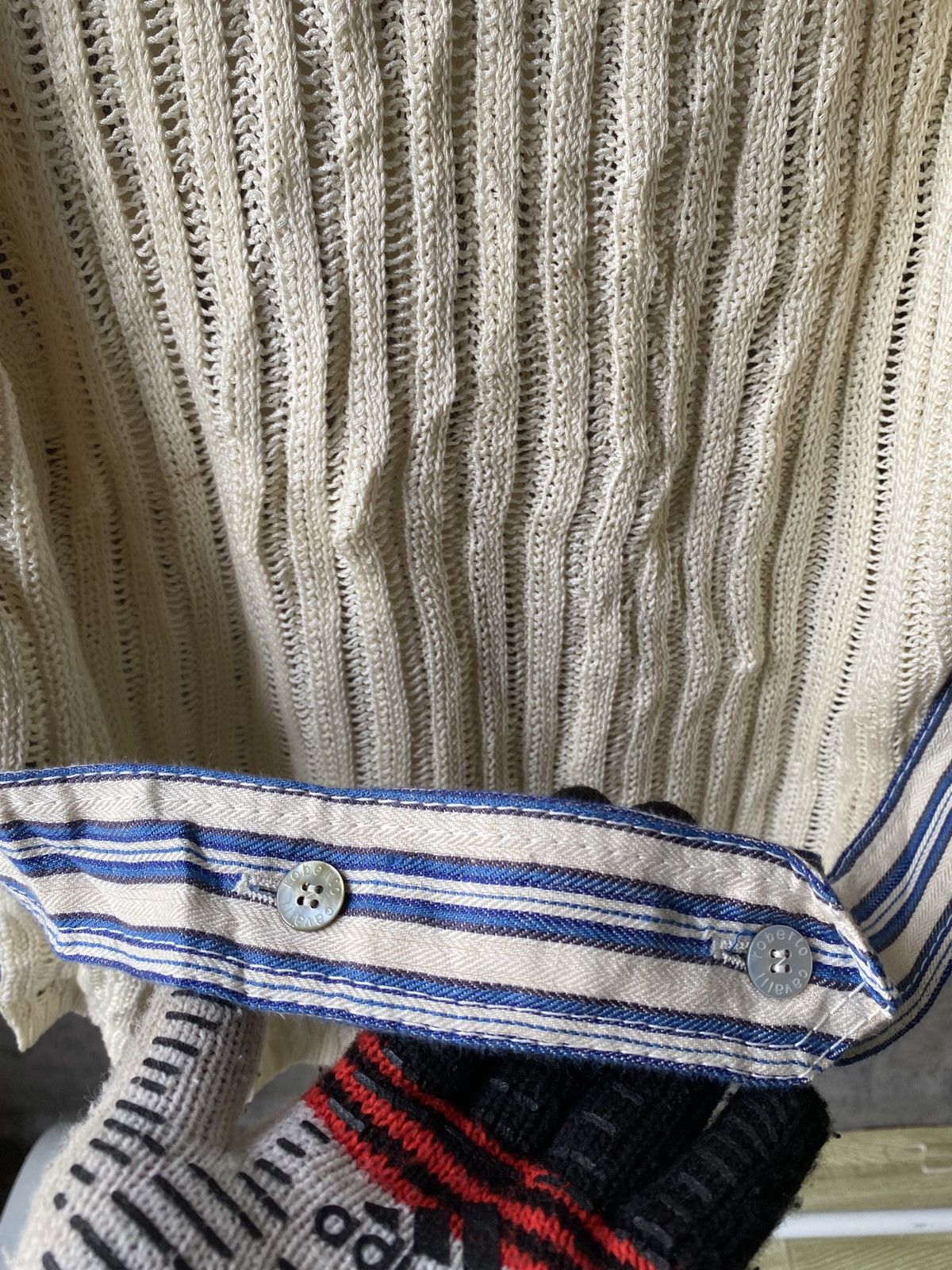 Just Cavalli Roberto Cavalli Hybrid Design Pinstriped Shirt Size US L / EU 52-54 / 3 - 15 Thumbnail