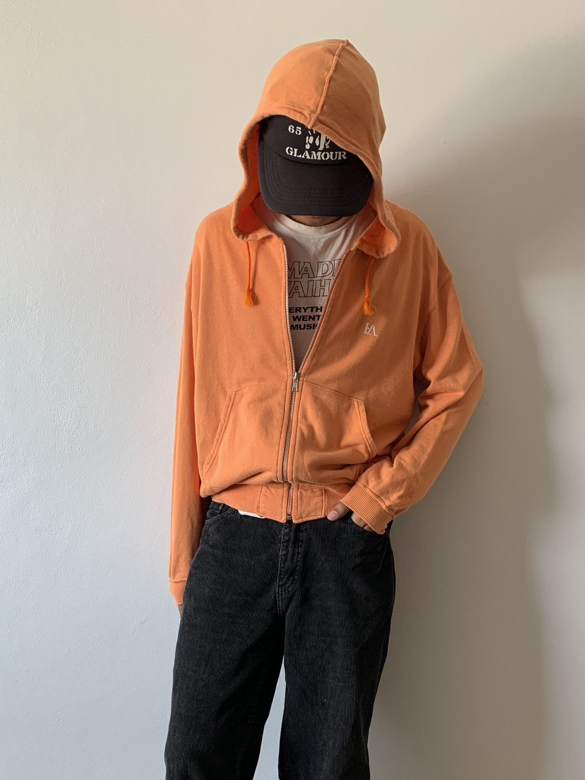 Issey Miyake Vintage 80s Issey Miyake Hai Sporting Gear Hoodie Sun Faded Size US L / EU 52-54 / 3 - 7 Thumbnail
