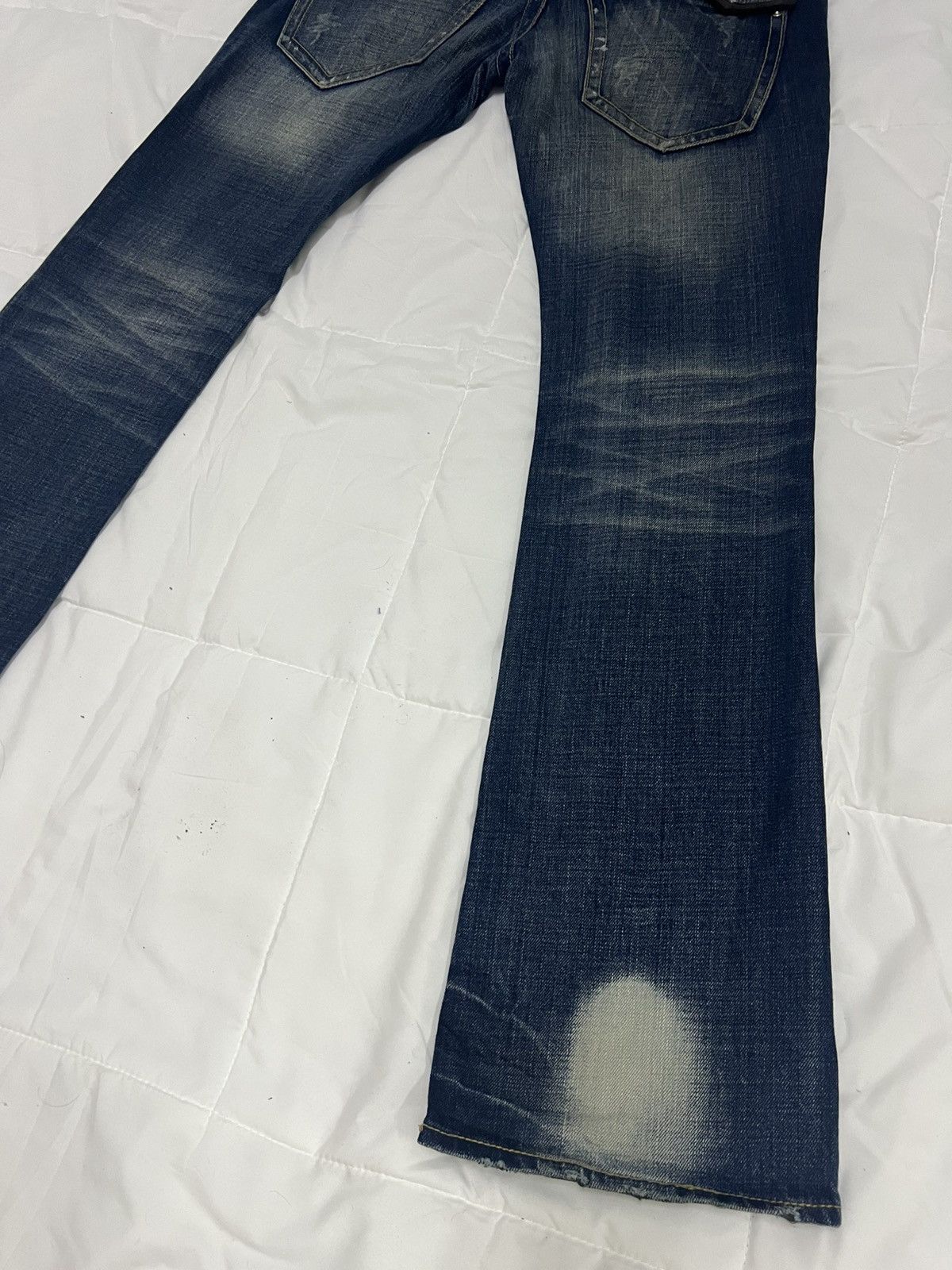 14th Addiction × Japanese Brand × semanticdesign SEMANTIC DESIGN DENIM FLARE JEANS LEATHER TRIMMED Size US 33 - 18 Thumbnail