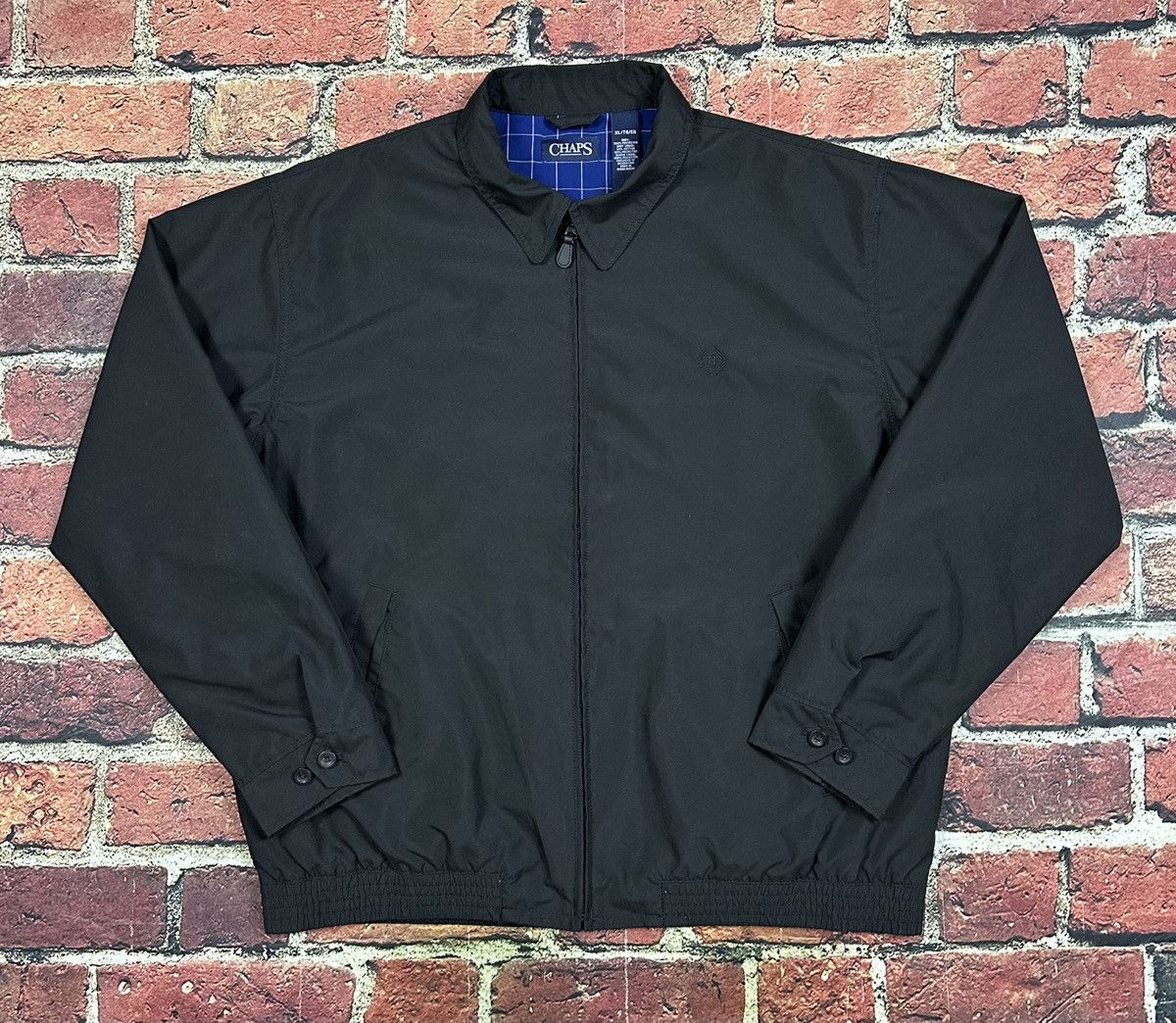 Chaps Vintage Ralph Lauren Chaps Full Zip Black Bomber Jacket Size US XL / EU 56 / 4 - 1 Thumbnail