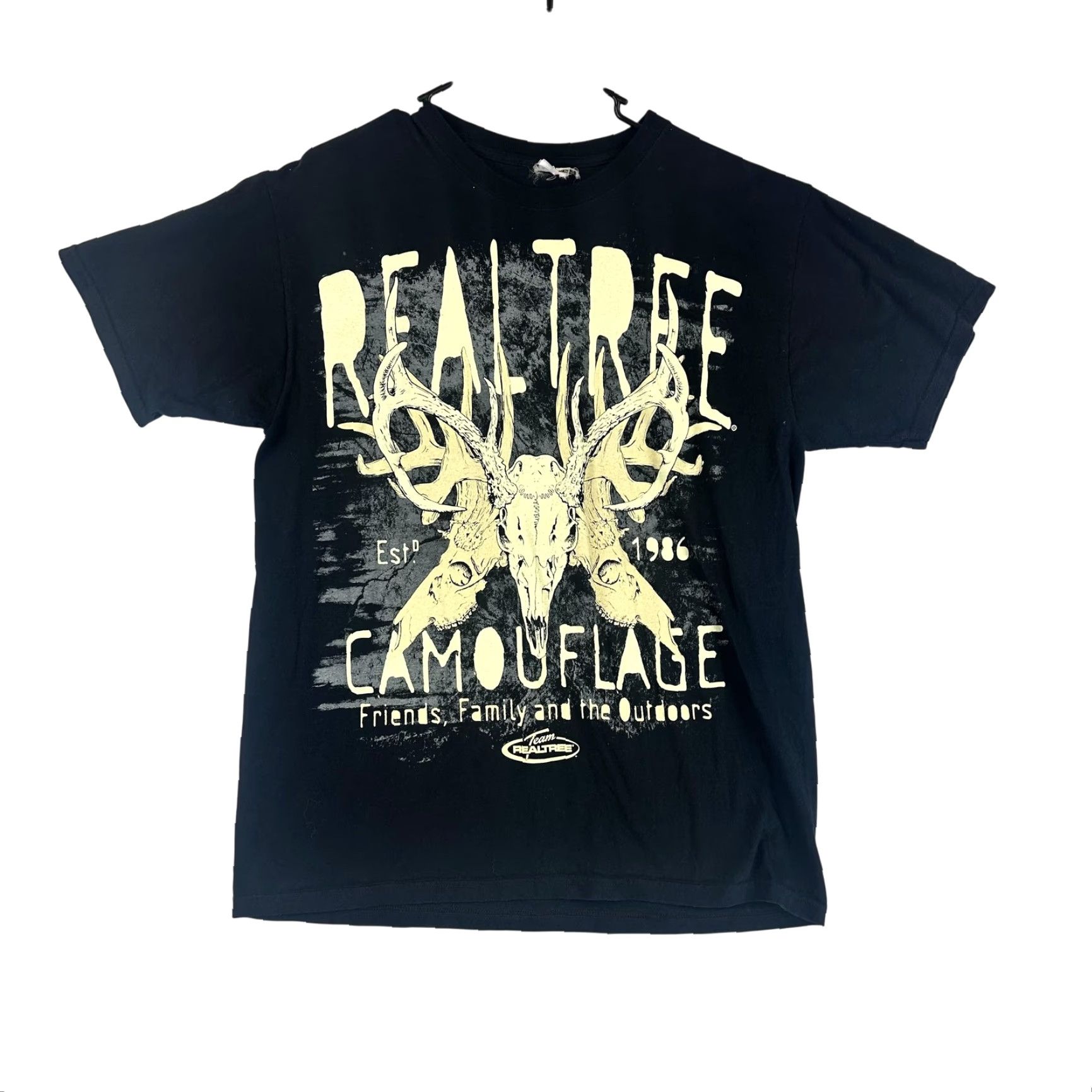 Jerzees Realtree Shirt Mens Large Camouflage Deer Skull Graphic Outdoors Jerzees Tee Shirt Camouflage Hunters Size US L / EU 52-54 / 3 - 2 Thumbnail