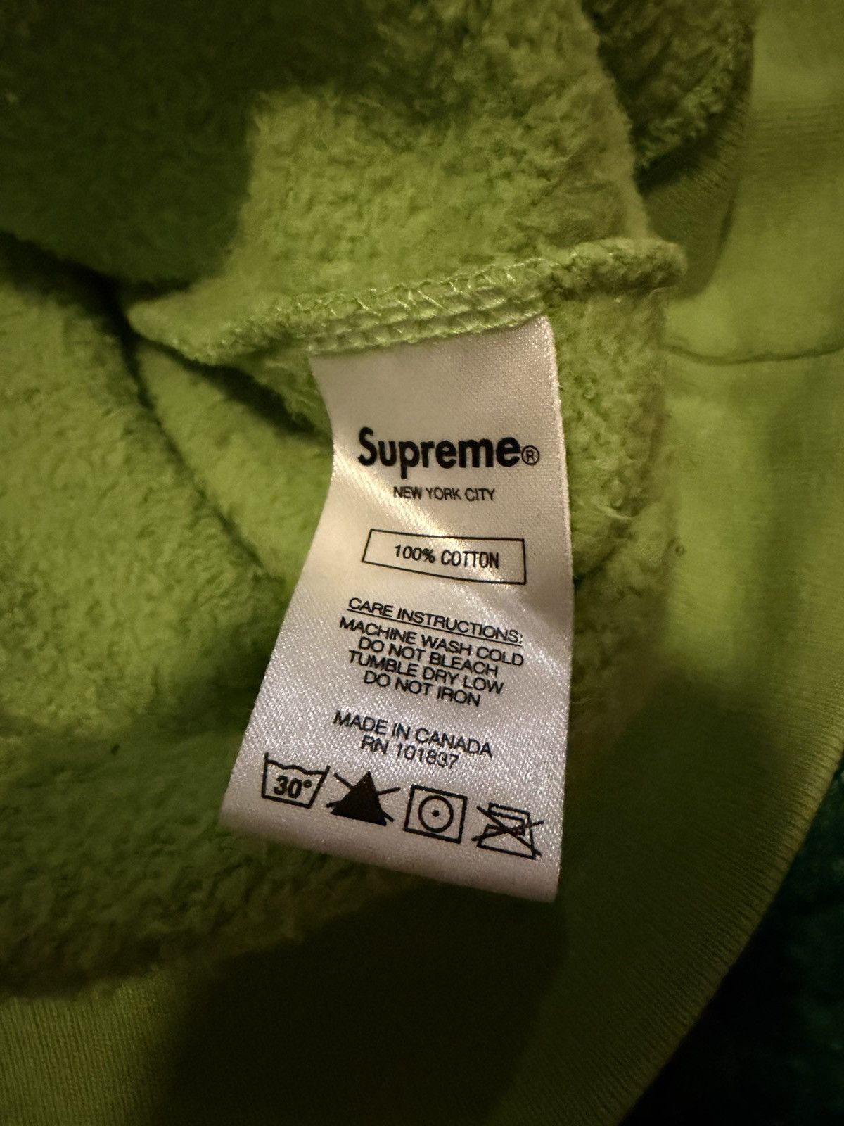 Supreme Supreme Cut Out Box Logo Crewneck Sweatshirt Lime Green XL Size US XL / EU 56 / 4 - 5 Thumbnail