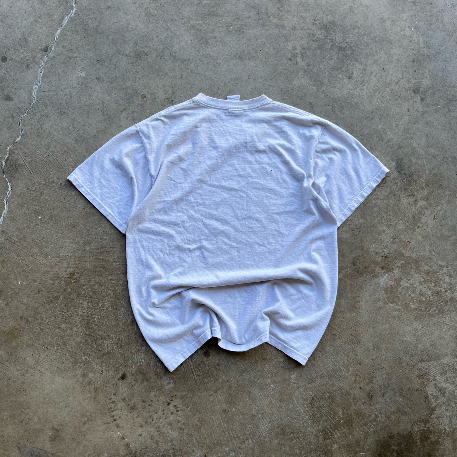 Vintage VINTAGE I HEART NEW YORK WHITE TEE SHIRT LARGE FADED Size US L / EU 52-54 / 3 - 5 Thumbnail