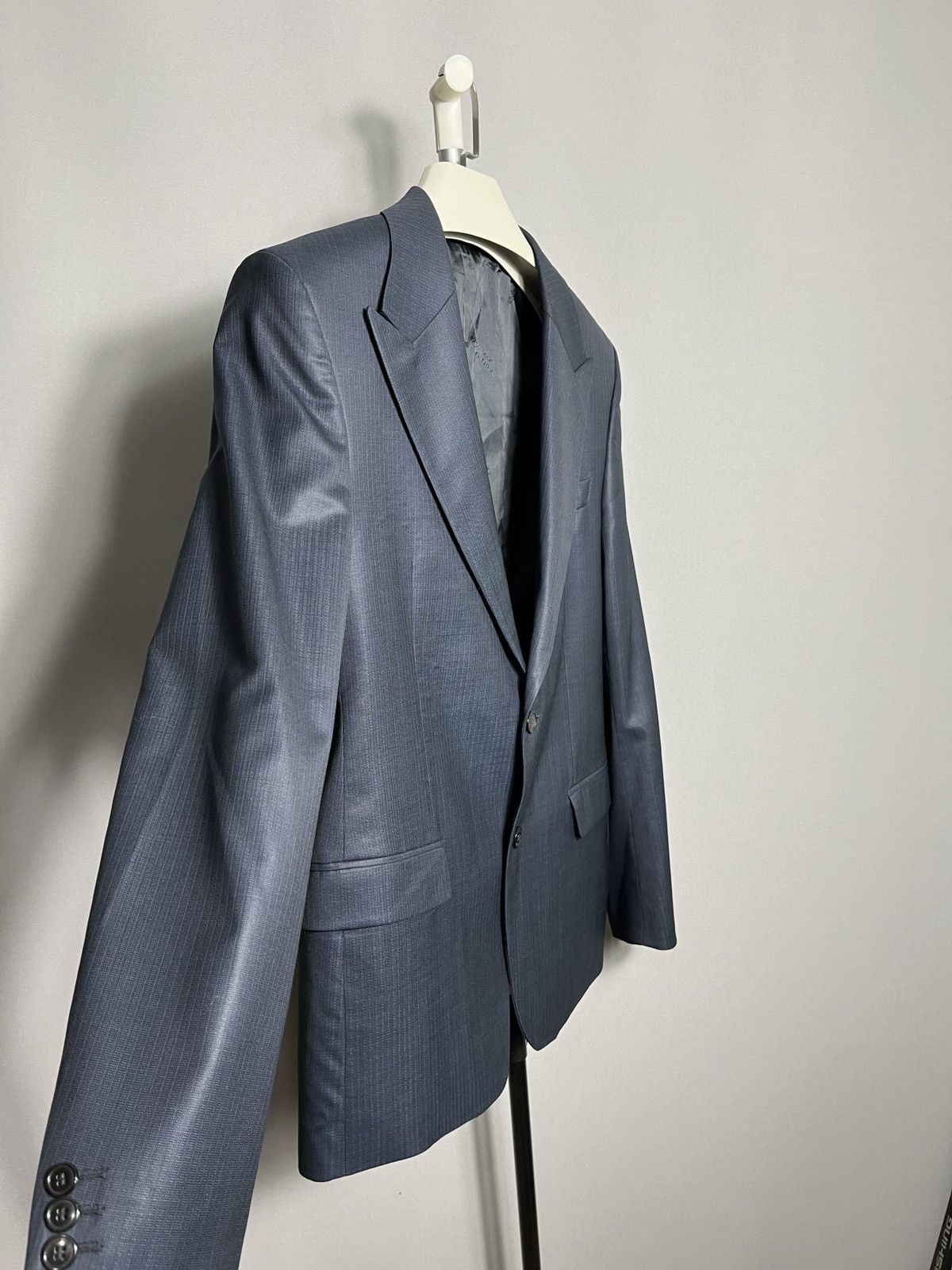 Versace Versace Collection Wool Blue Two Button Men's Blazer Jacket Size 50R - 2 Thumbnail