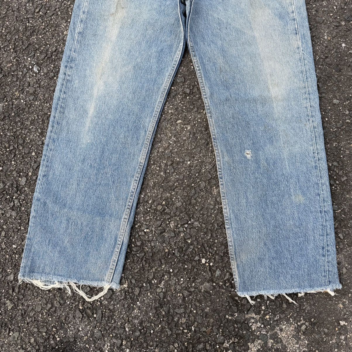 Levi's Vintage Clothing W35 VINTAGE LEVI'S 501 USA 91' FADED DENIM JEAN PANTS Size US 35 - 5 Thumbnail