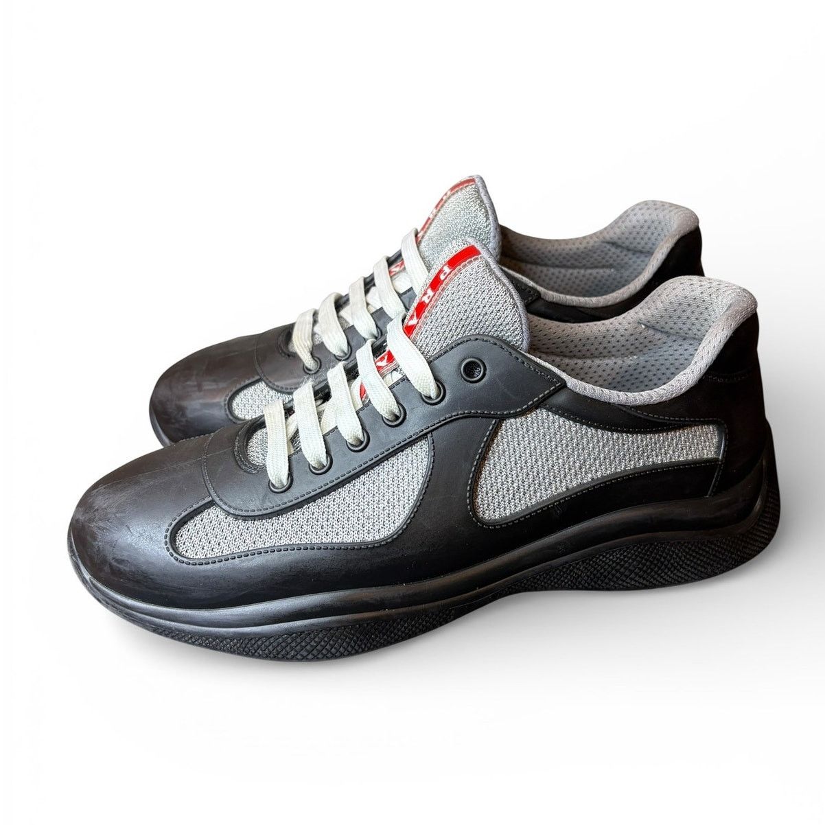 Prada Prada America's Cup Soft Rubber Black Sneakers | Size 41(8) Size US 8 / EU 41 - 3 Thumbnail