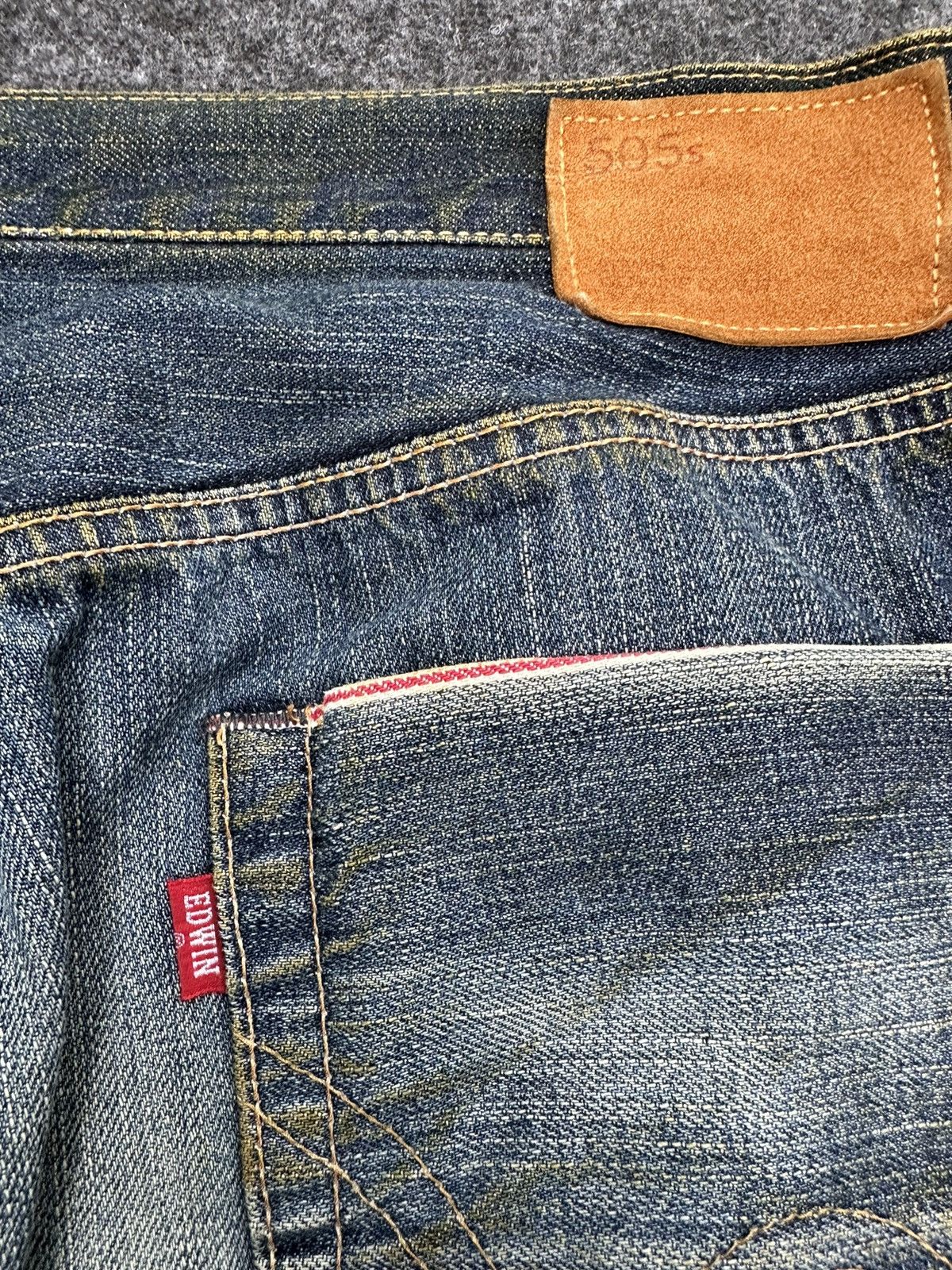 Edwin Vintage Edwin 505s Selvedge Dirty Style Denim 36x32 D66 Size US 36 / EU 52 - 5 Thumbnail