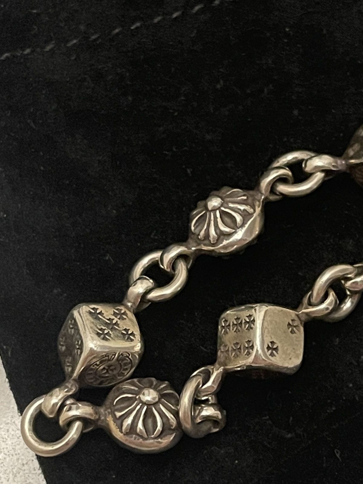 Chrome Hearts RARE ! Chrome hearts dice and crossball bracelet 7” long Size ONE SIZE - 10 Thumbnail