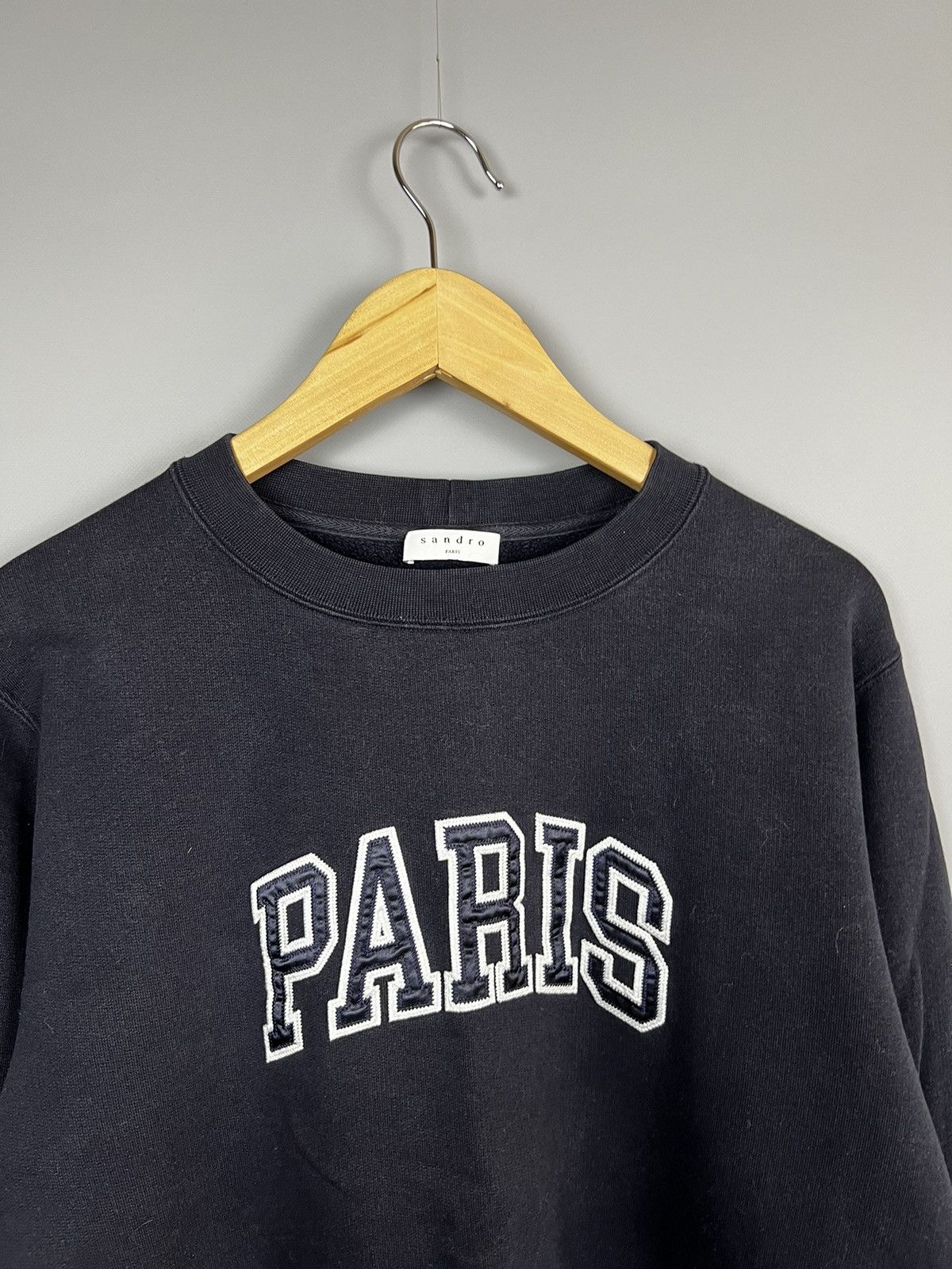 Sandro LAST DROP (L) Sandro Paris men's sweatshirt big logo “Paris” Size US L / EU 52-54 / 3 - 2 Thumbnail
