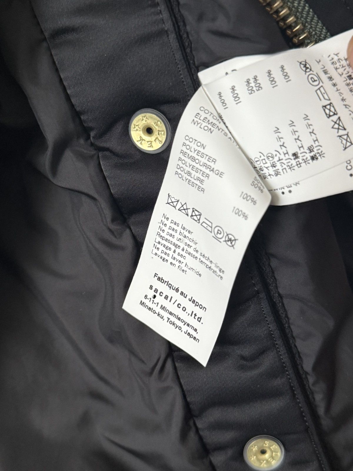 Carhartt Wip × Sacai Carhartt WIP x Sacai MA-1 Michigan Jacket Black Size US XL / EU 56 / 4 - 9 Thumbnail