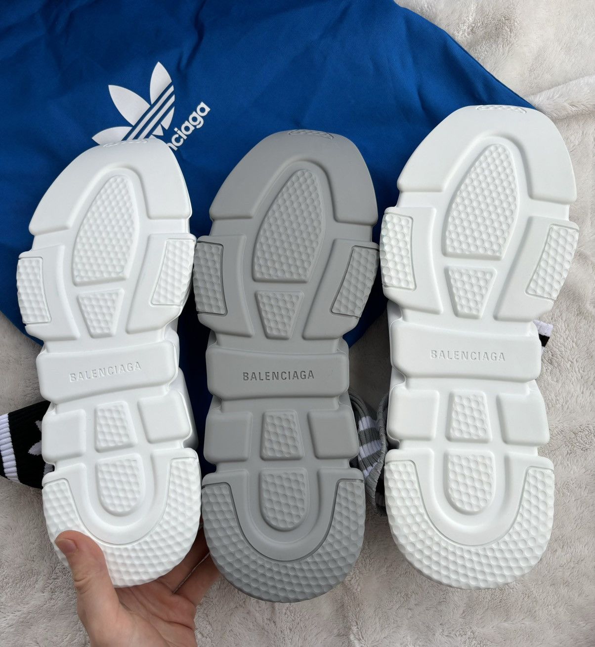 Adidas × Balenciaga Balenciaga x Adidas Grey Speed Runners Size US 11 / EU 44 - 4 Thumbnail