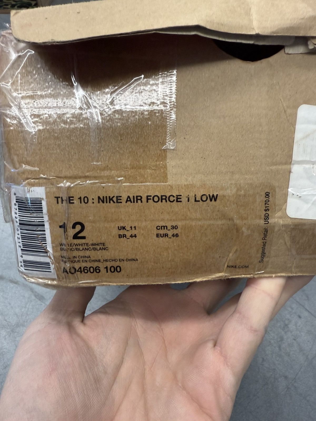 Nike × Off-White 2017 Nike Air Force 1 Low Off-White Size US 12 / EU 45 - 15 Thumbnail