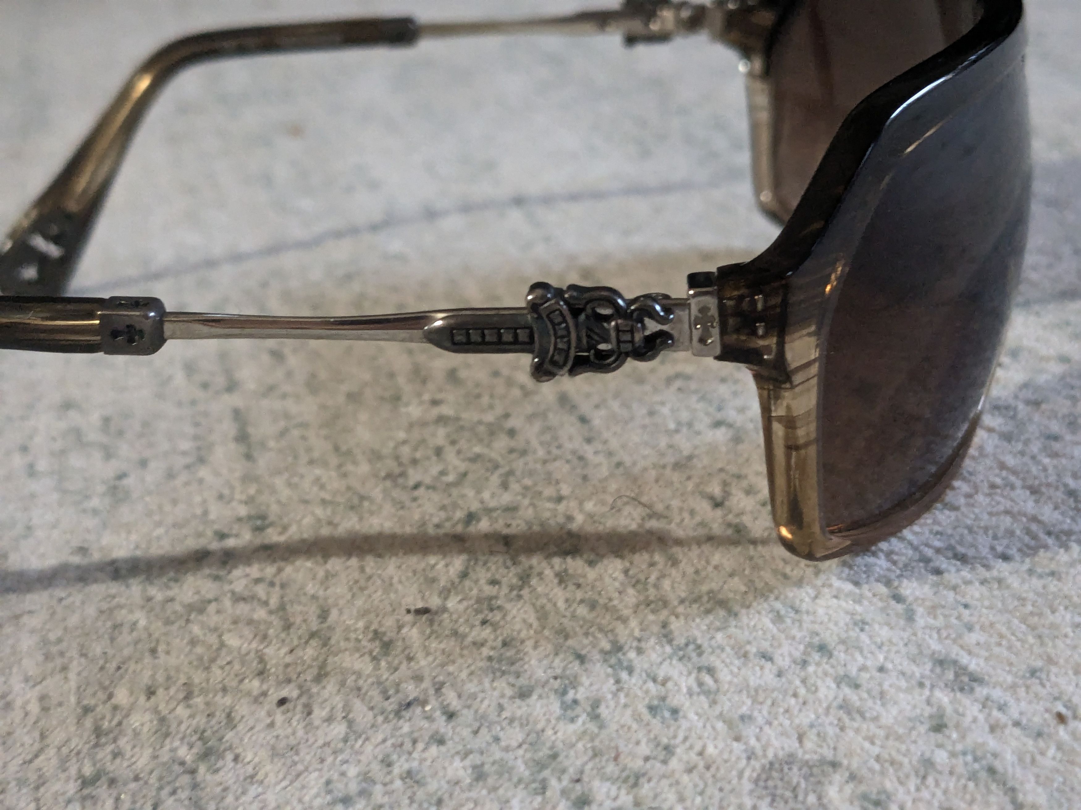 Chrome Hearts Chrome Hearts Nooner Sunglasses Brown Acetate Size ONE SIZE - 3 Thumbnail