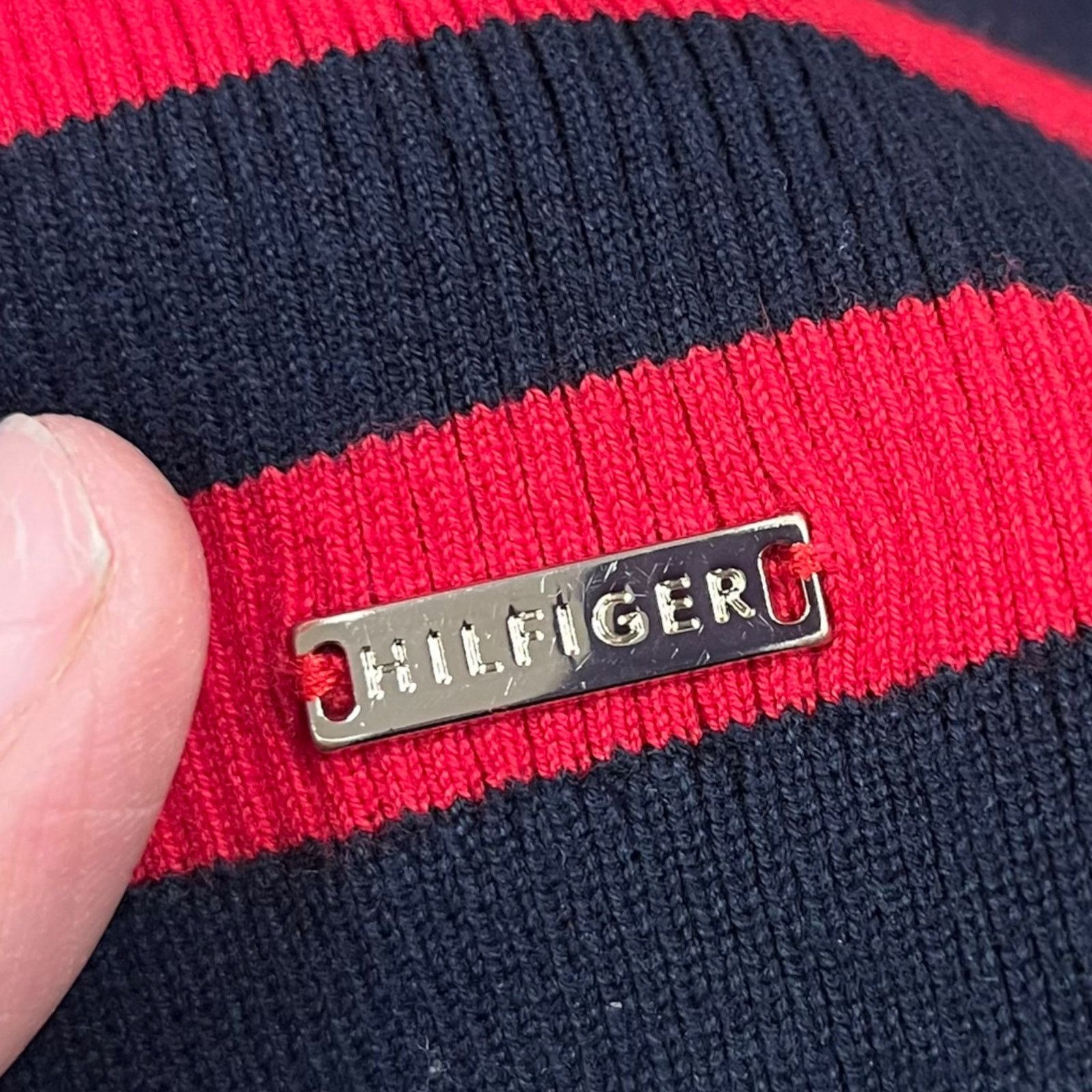 Tommy Hilfiger Tommy Hilfiger Fitted Turtleneck Ribbed Sweater Large F-18 Size L / US 10 / IT 46 - 6 Thumbnail