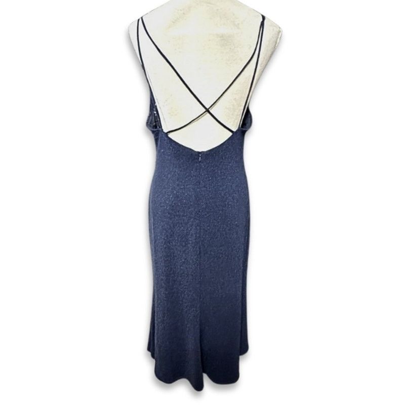 Mishka Misha Marlow Midi Dress Low Back Sleeveless Blue 12 NWOT Size XL / US 12-14 / IT 48-50 - 5 Thumbnail