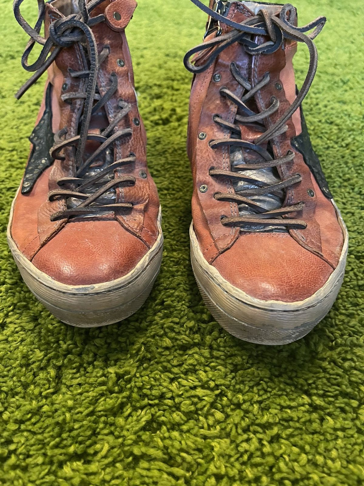 A.S.98 × Designer Airsteps A.S. 98 avant garde real leather sneakers Size US 9 / IT 39 - 4 Thumbnail