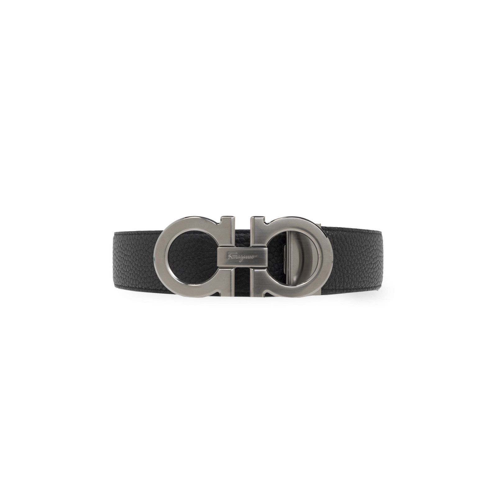 Salvatore Ferragamo FERRAGAMO Black Double Adjustable Reversible Belt New & Auth Size ONE SIZE - 1 Thumbnail