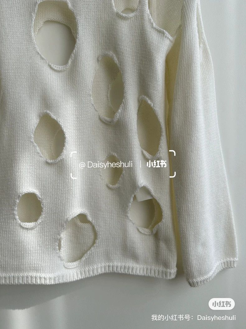 Comme des Garcons Comme Des Garcons Holed sweater hollowed-out sweater Size XS / US 0-2 / IT 36-38 - 6 Thumbnail