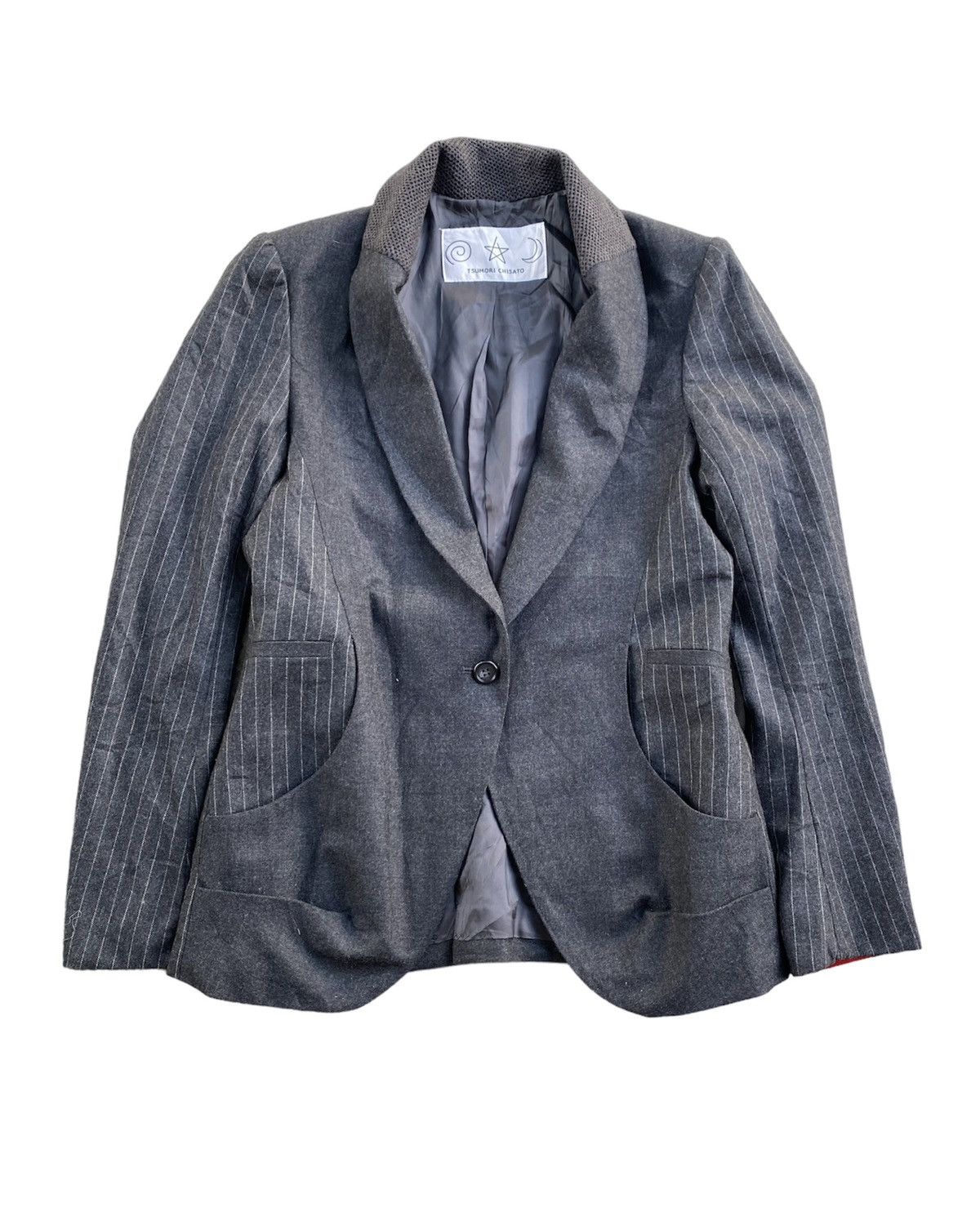 Issey Miyake × Tsumori Chisato Vampire Multipocket Stripes sleeve Blazer light jacket Size M / US 6-8 / IT 42-44 - 1 Thumbnail