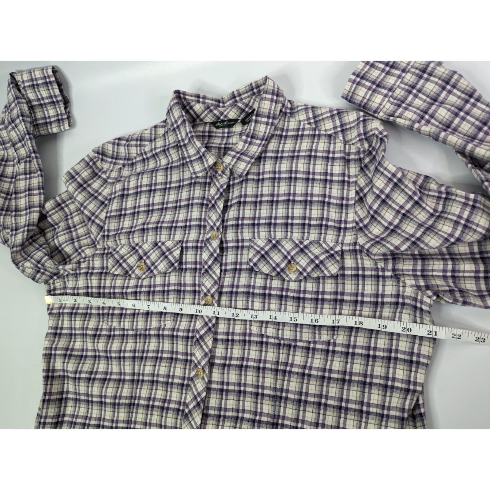 Eddie Bauer **Eddie Bauer Womens Button-Up Long Sleeve Plaid Shirt Size XL Purple** User: Eddie Bauer Womens Button-Up Long Sleeve Plaid Shirt Size XL Purple Size XL / US 12-14 / IT 48-50 - 6 Thumbnail