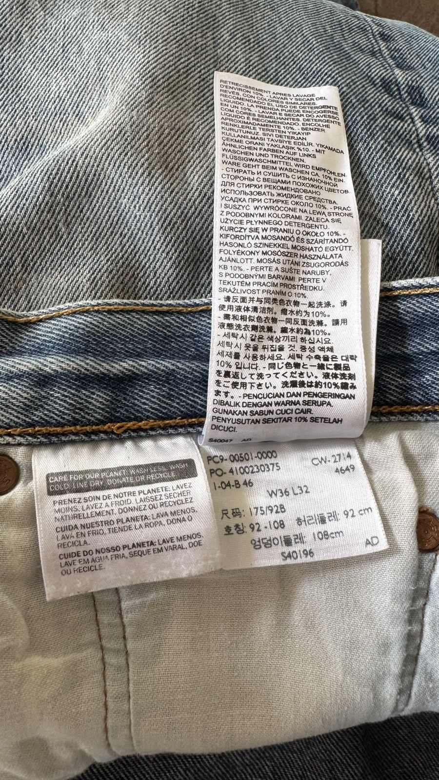 Levi's LEVIS 501 JEANS Size US 34 / EU 50 - 16 Thumbnail