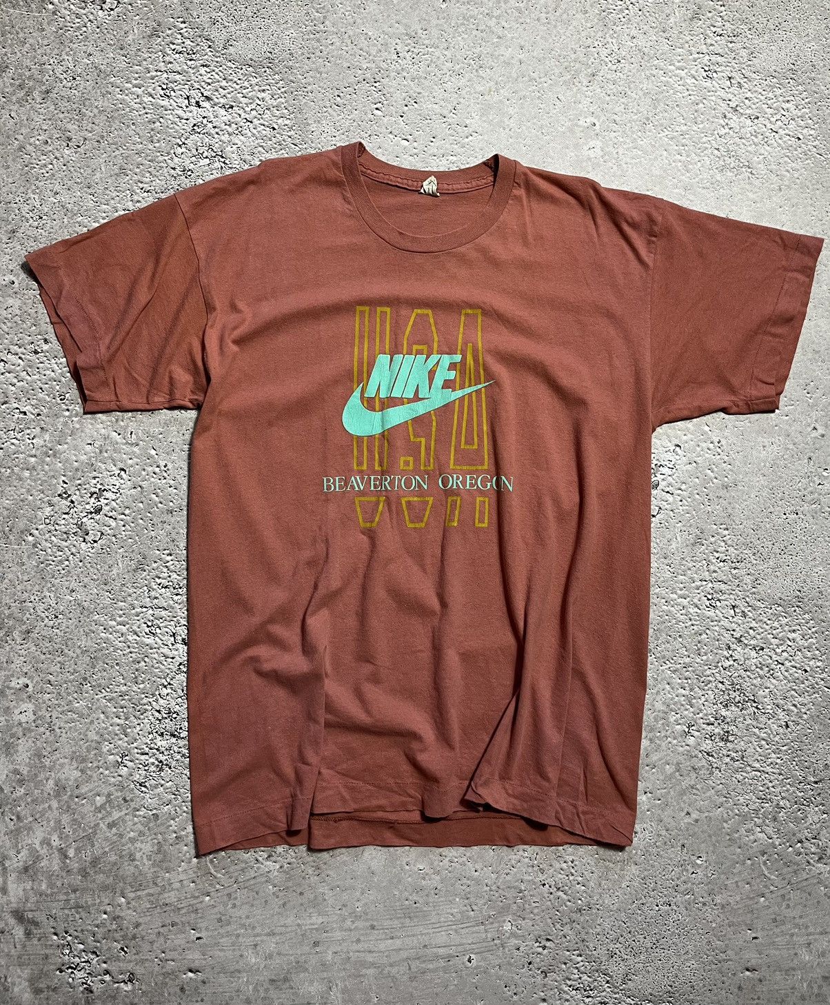 Nike × Vintage Vintage Nike early 80s size L screen stars T Shirt tee Size US XL / EU 56 / 4 - 1 Thumbnail