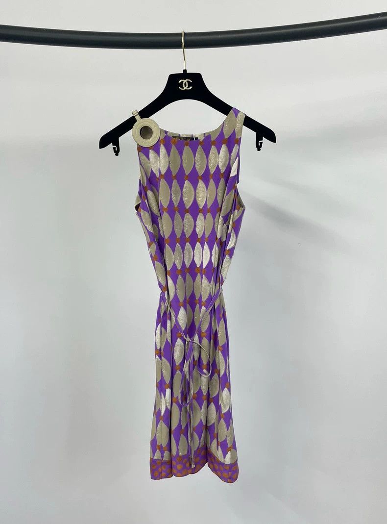 Loro Piana LORO PIANA Silk printed dress Size XS / US 0-2 / IT 36-38 - 1 Thumbnail