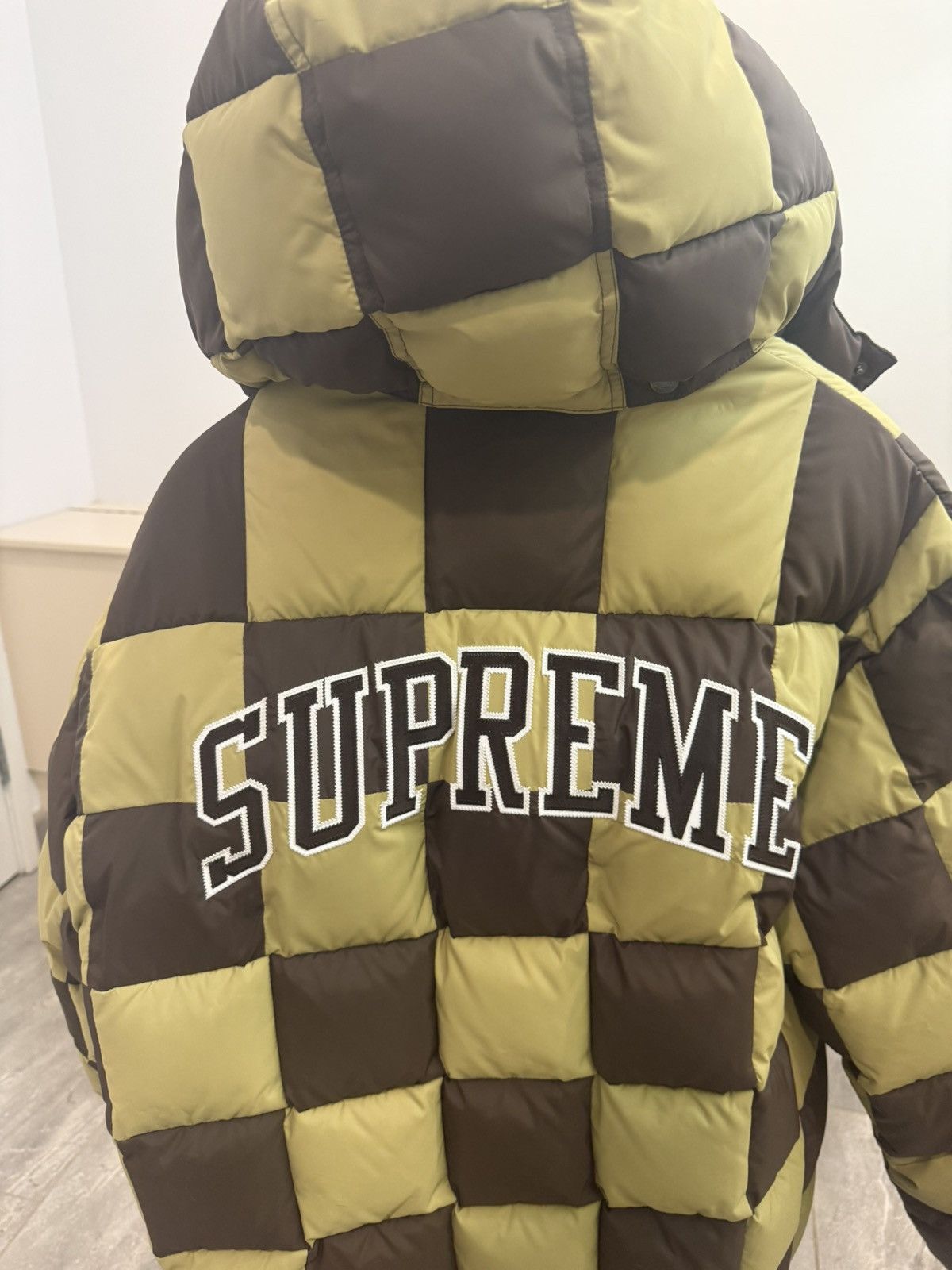 Supreme Supreme Checkerboard Puffy Jacket Size US XL / EU 56 / 4 - 7 Thumbnail