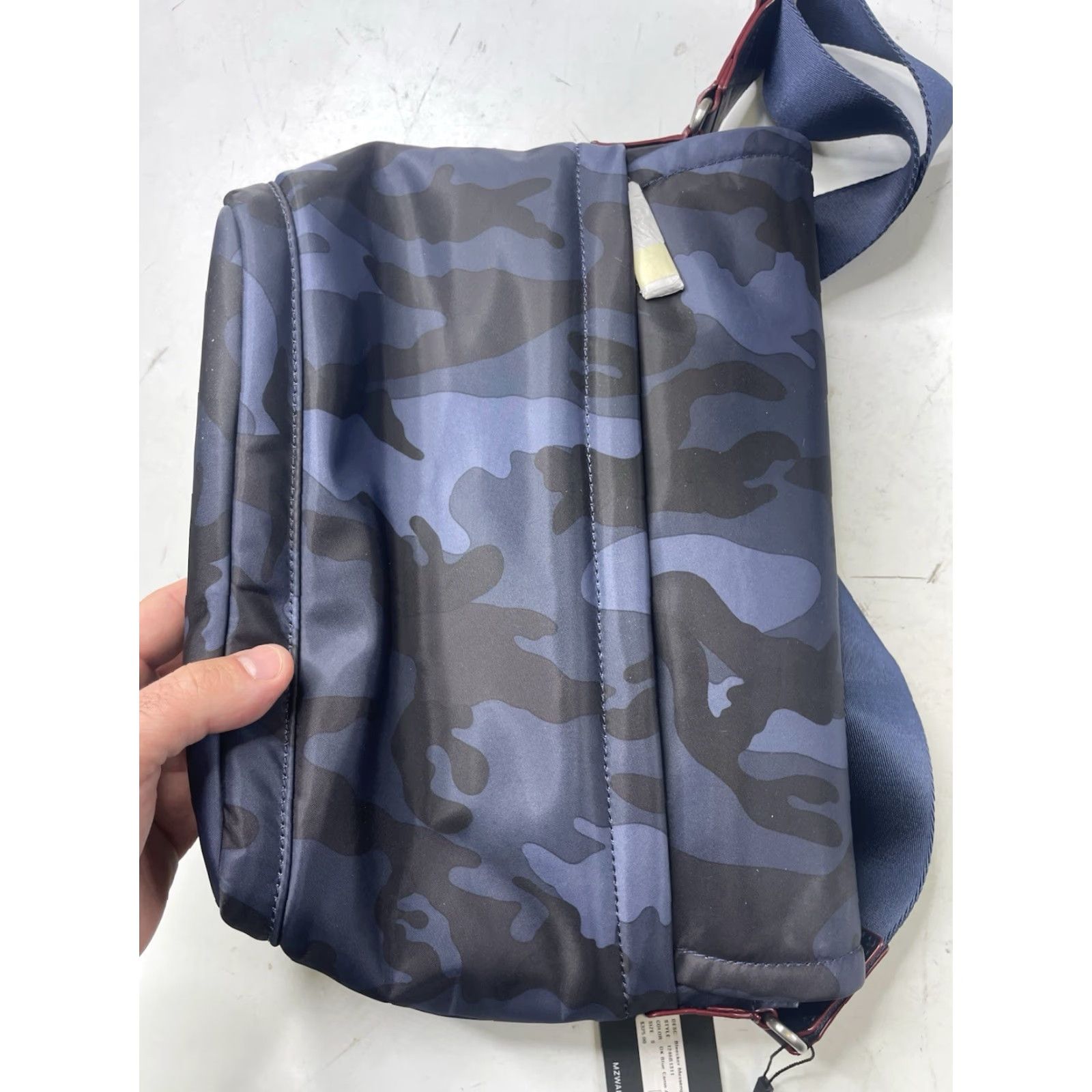 MZ Wallace MZ Wallace Bleecker Messenger Bag Dark Blue Camo Air Travel Bag Crossbody NWT Size ONE SIZE - 5 Thumbnail