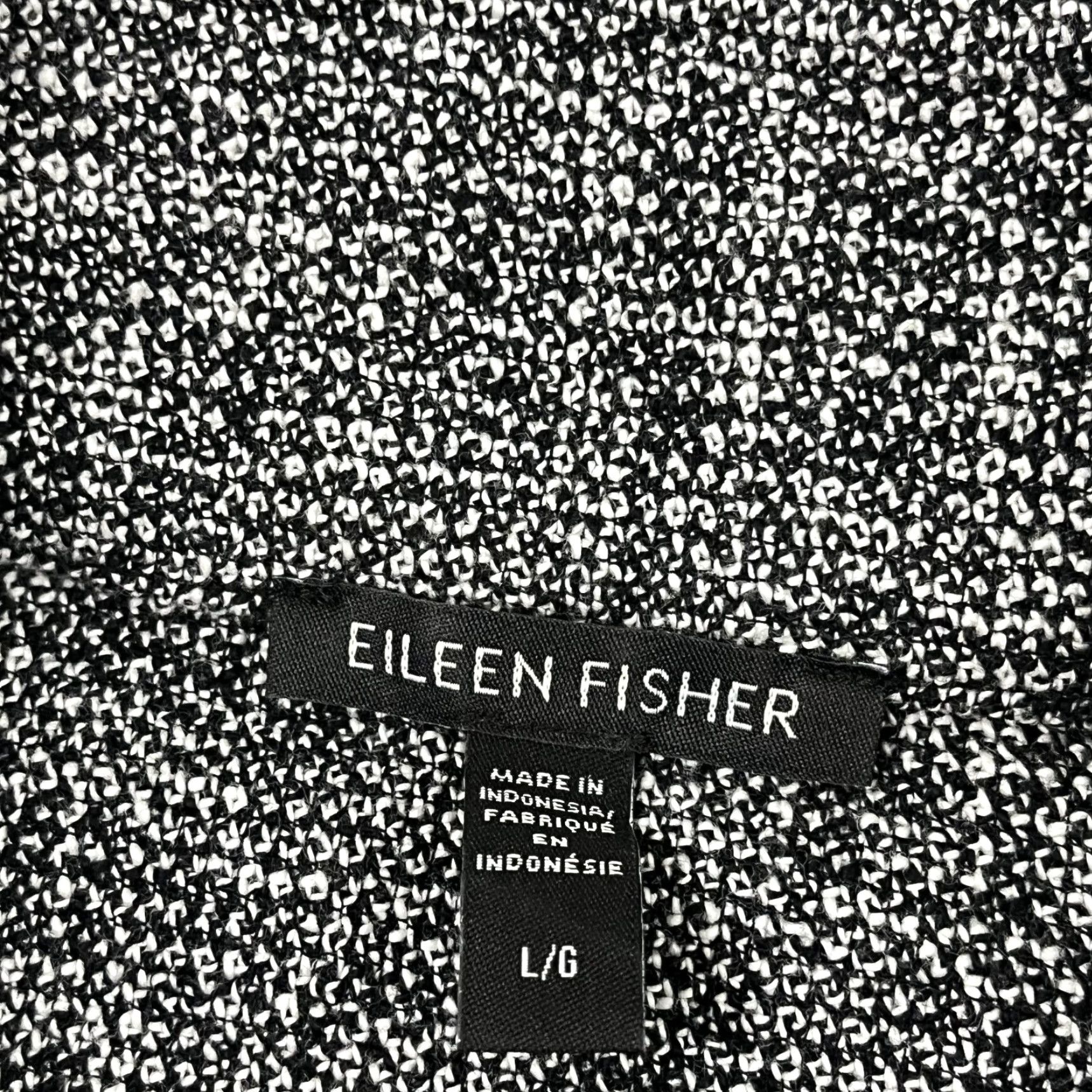 Eileen Fisher Eileen Fisher Jacket Women L Gray Tweed Stand Collar Organic Cotton Full Zip Size L / US 10 / IT 46 - 2 Thumbnail