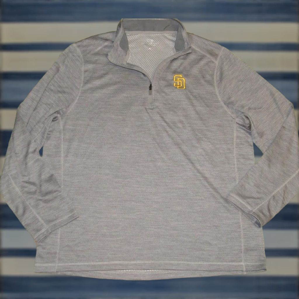 Vineyard Vines VINEYARD VINES San Diego Padres Performance Quarter Zip Sweater Medium Size US M / EU 48-50 / 2 - 1 Thumbnail