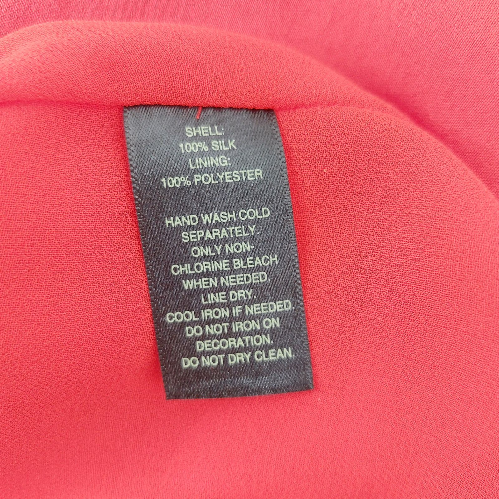 White House Black Market White House Black Market Silk Red Top Studded Sleeves Sz 6 Size M / US 6-8 / IT 42-44 - 8 Thumbnail