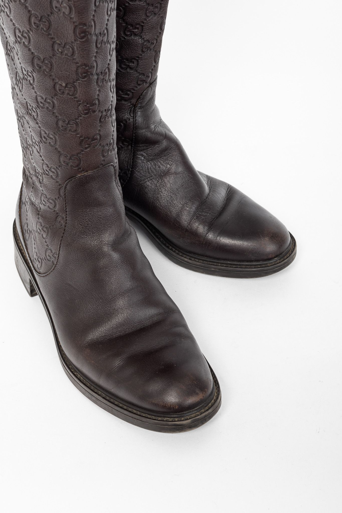 Gucci Gucci Maud Soft Guccissima Leather Knee-High Riding Boots Size US 8 / IT 38 - 6 Thumbnail