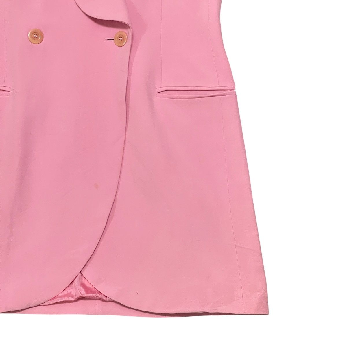 Escada Vintage 90s Escada Margaretha Ley Double Breasted Silk Dress Size XXS / US 00 / IT 34 - 4 Thumbnail