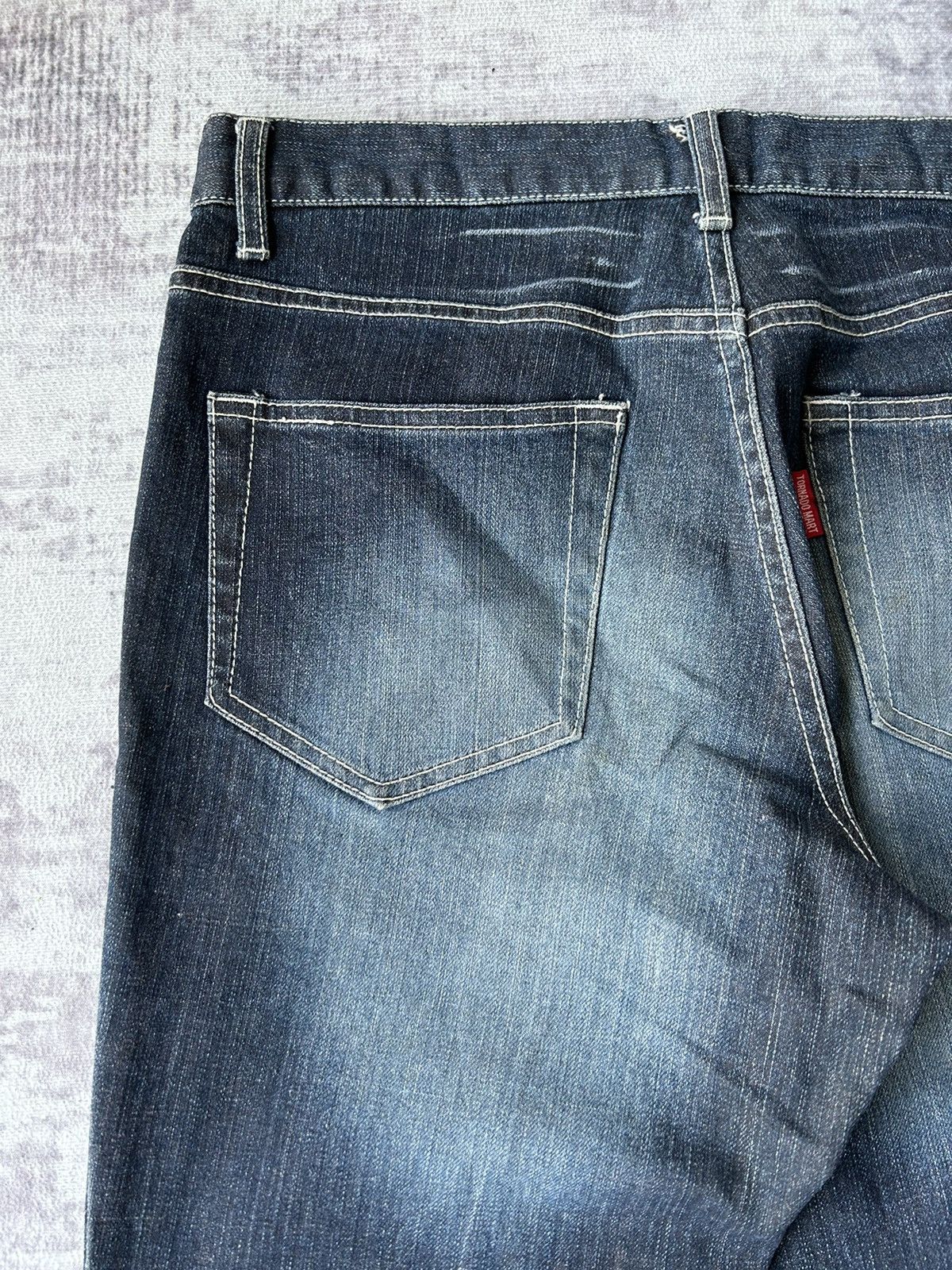 If Six Was Nine Tornado Mart Flared Blue Denim Jeans Size US 31 - 14 Thumbnail