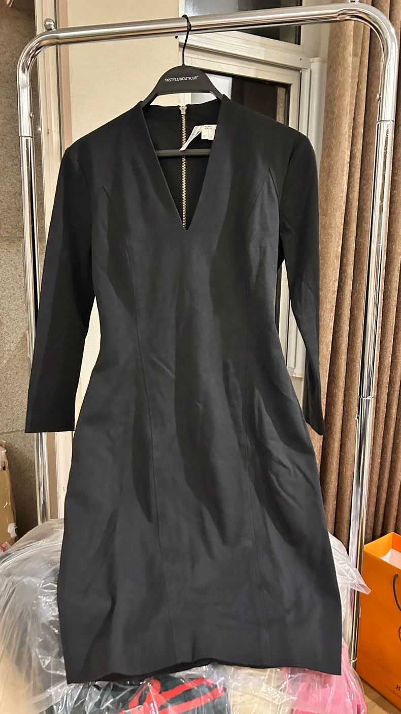 Helmut Lang Black V-Neck Dress - dmc