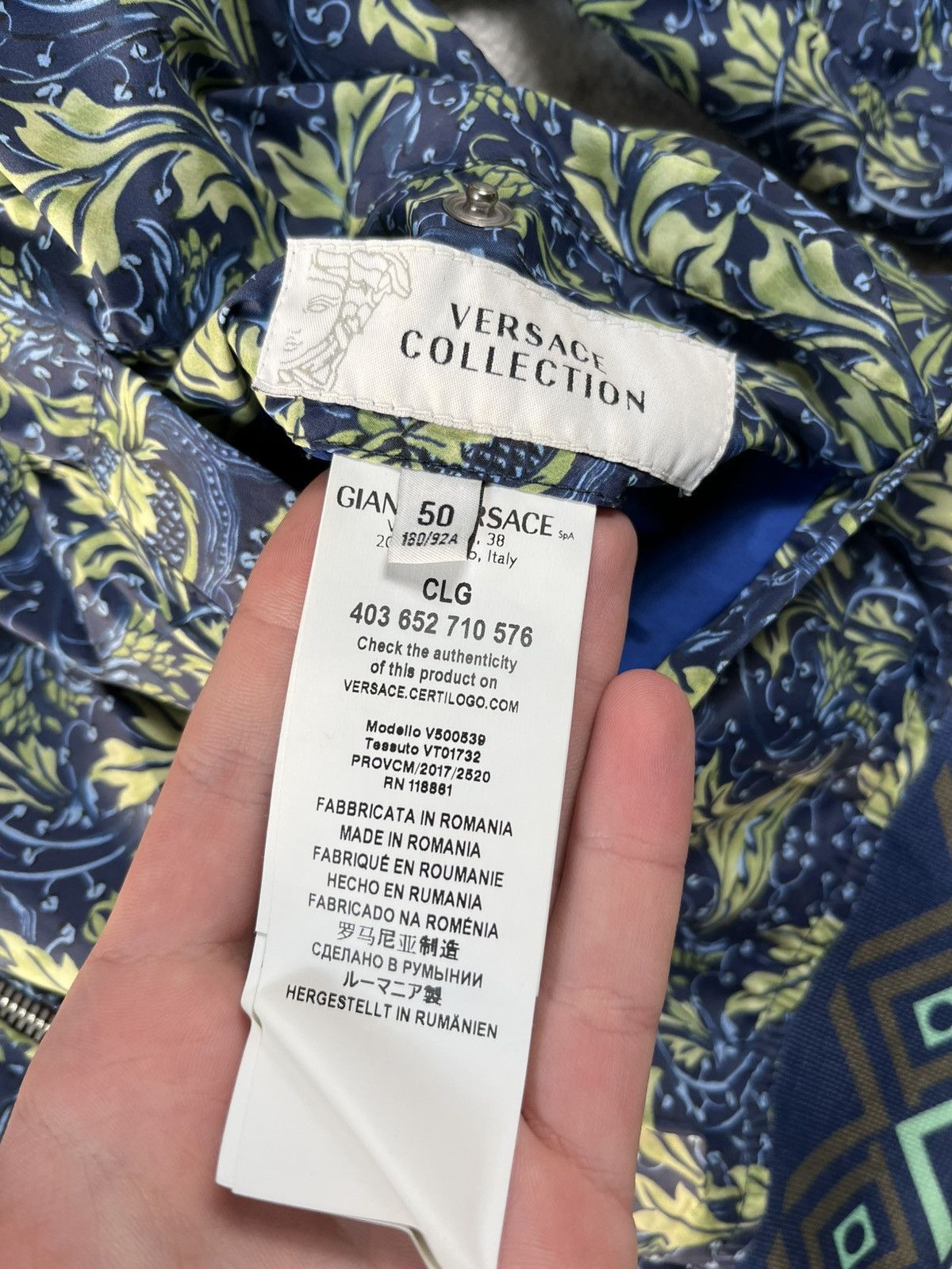Versace VERSACE Collection Reversible Baroque Bomber Jacket Size US L / EU 52-54 / 3 - 9 Thumbnail