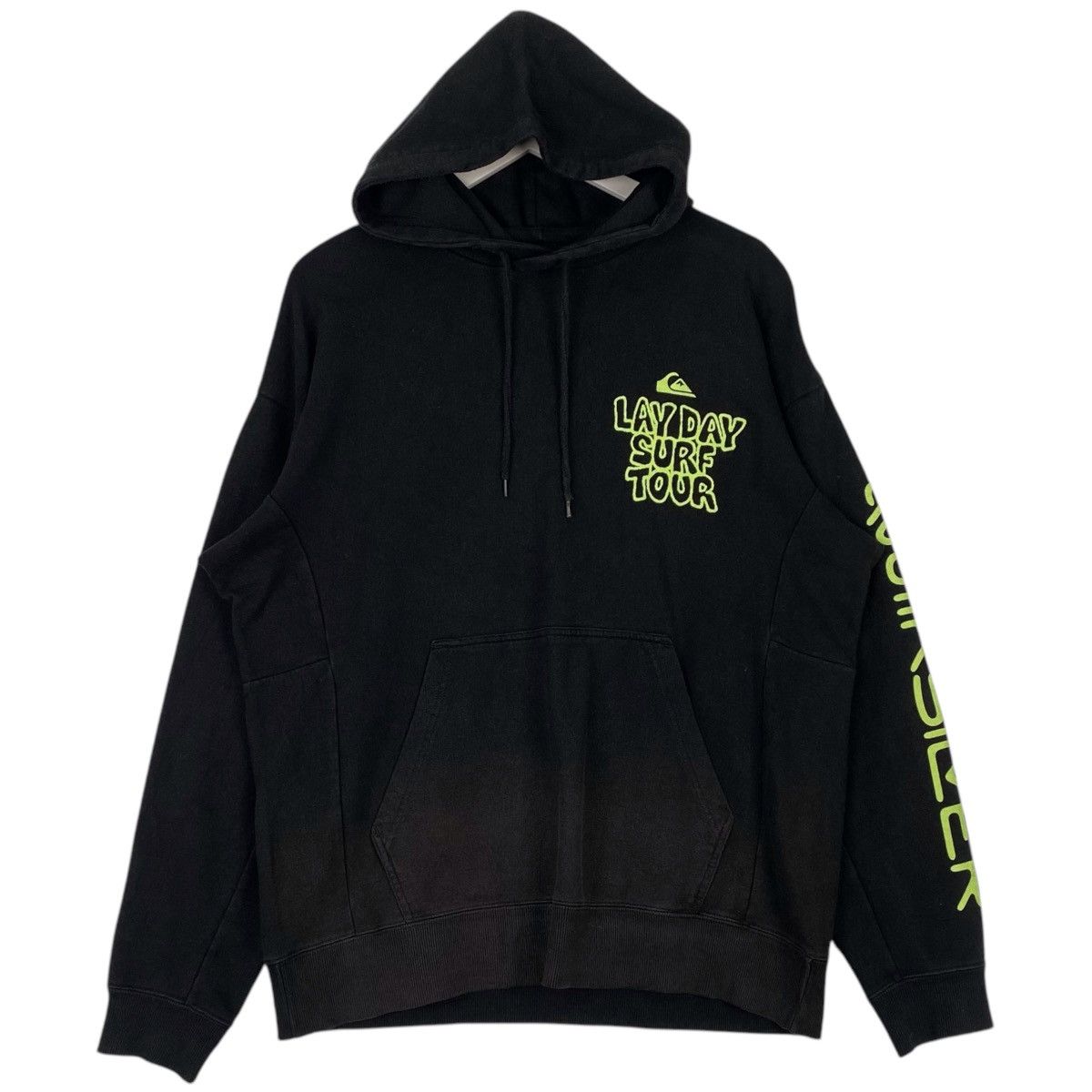 Vintage Vintage Quik Silver Hoodie Printed Sweater Black/Green Size US L / EU 52-54 / 3 - 1 Thumbnail