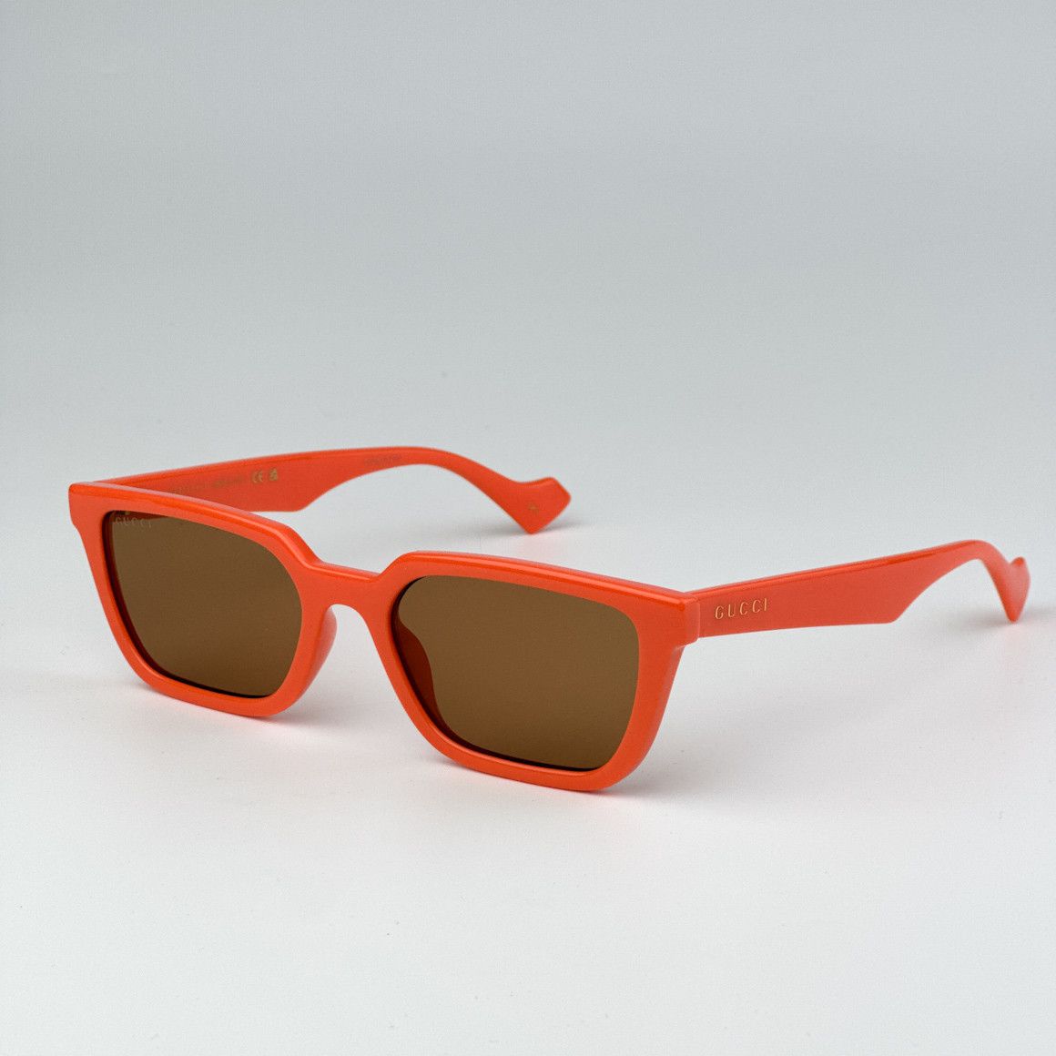 NEW Gucci GG1539S 004 Brown Unisex Rectangle Sunglasses